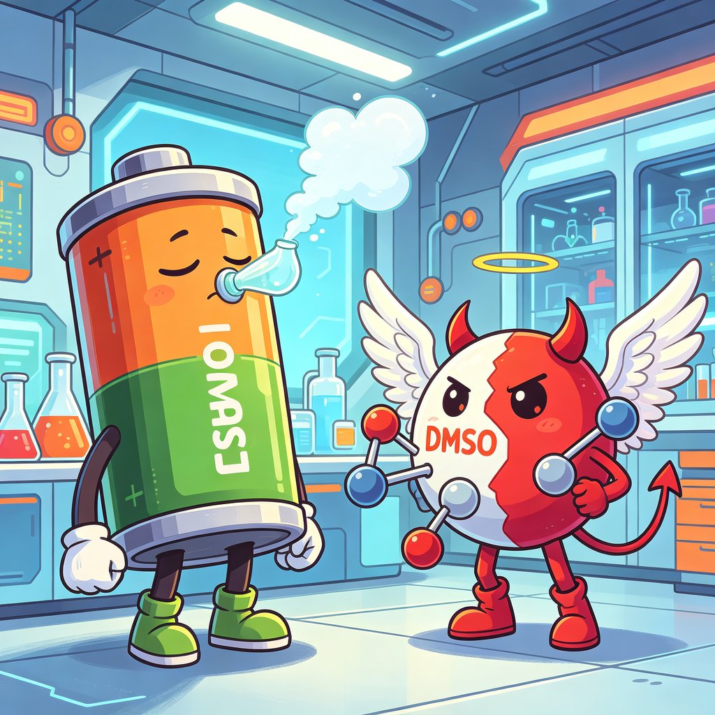 DMSO electrolyte concept for lithium-air battery research